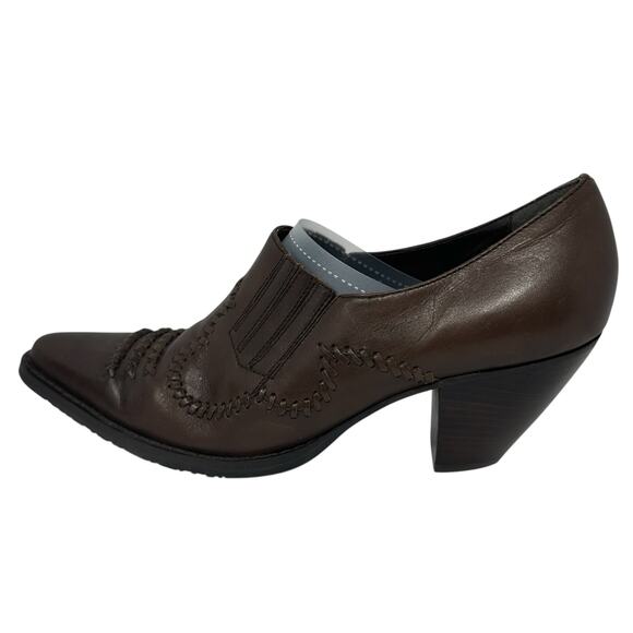 White Mountain RODEO Womens Western Ankle Bootie Pointed Toe Dress Shoe Cowgirl - Picture 3 of 10